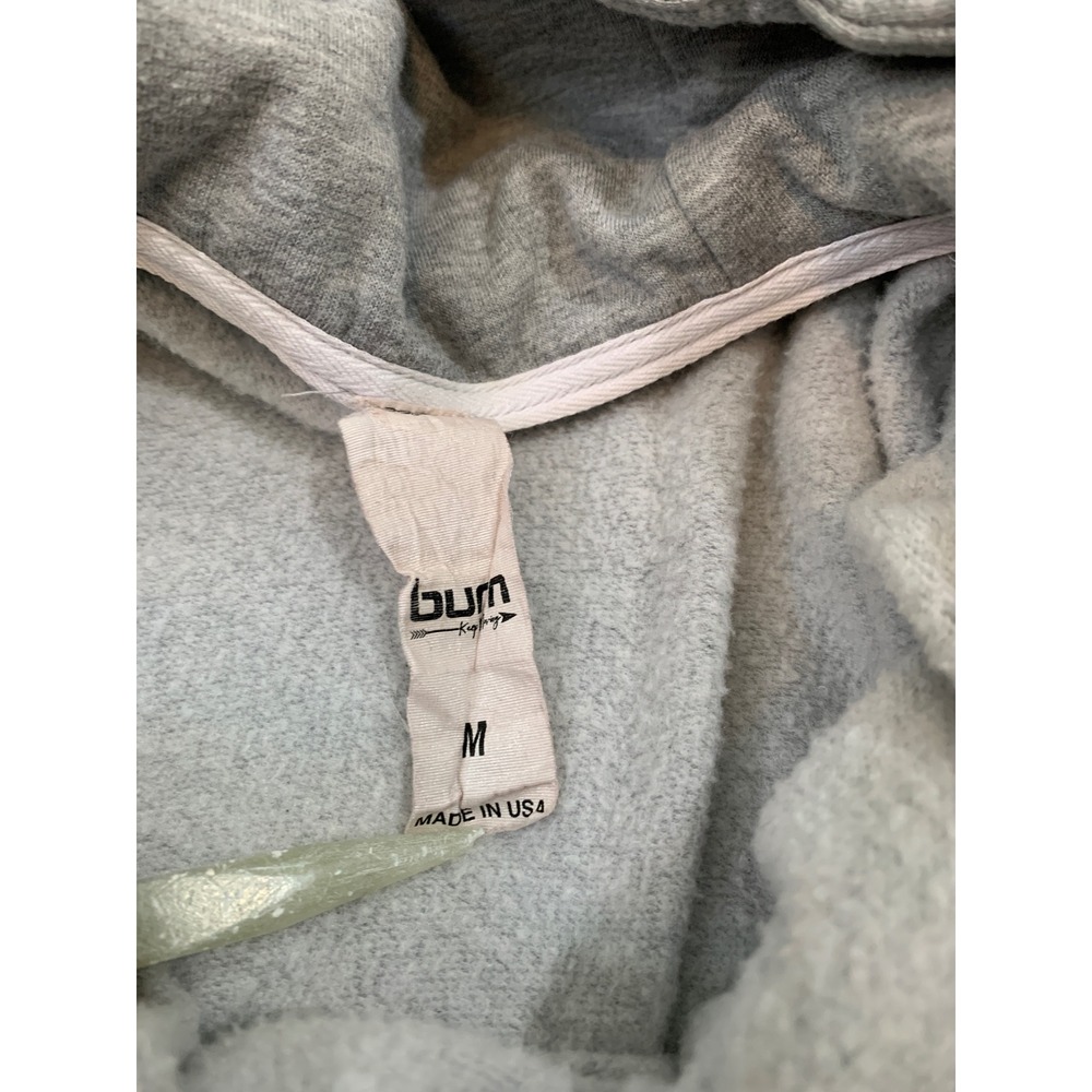 Burn Bootcamp Burn Nation Graphic Hoodie Sweatshirt Med Gray Long Sleeve Fleece - Picture 6 of 9